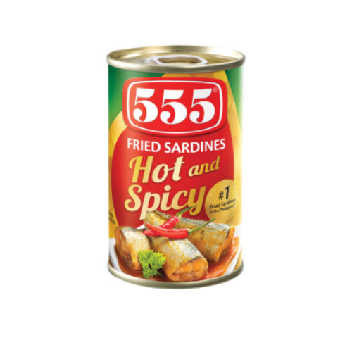 555 Fried Sardine Hot&Spicy 155g